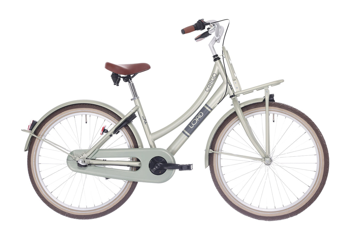 Bikefun Kinderfahrrad Lastenrad 24 Zoll mit Nexus 3 Gang Bremsnabe – Desert Sage