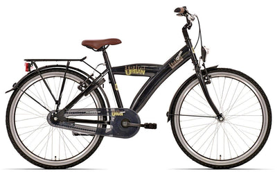 Bikefun Kinderfahrrad Urban City 26 Zoll mit Nexus 3 Gang Bremsnabe – Schwarz