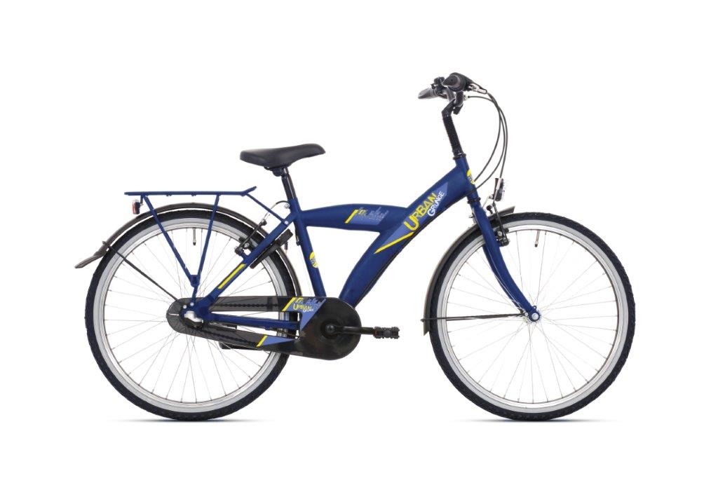 Bikefun Kinderfahrrad Urban City 26 Zoll mit Nexus 3-Gang-Nabenbremse – Kobalt mattblau