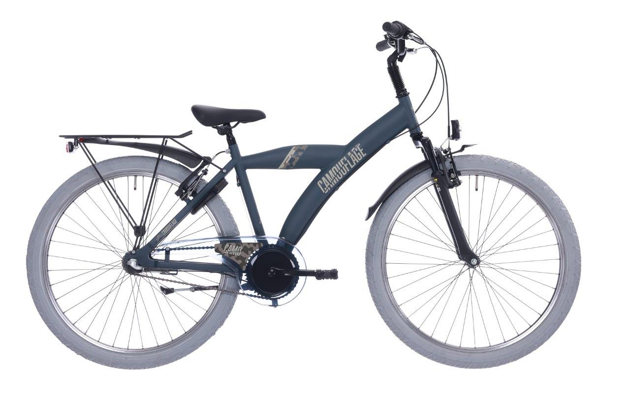 Bikefun Kinderbike 26 Fahrrad Spaß Tarnung mit Shimano Nexus 3 - Matt Dark Green