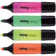 Textmarker Niceday hc1-5 Farbsortiment 4 Stück