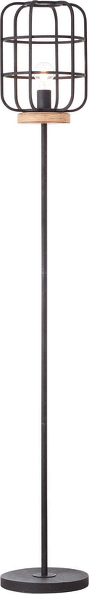 Brilliant Gwen – Stehleuchte – 1xe27 – max. 60 W – schwarzes Holz