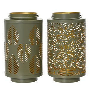 Lanternmetallgrün 2 Assorti 24 cm
