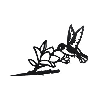 Gartenstopfen Kolibri Black Metal 36x0.05x21 cm