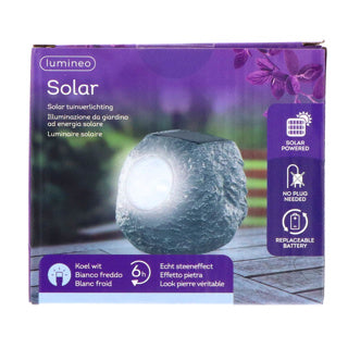 Solarlampe Steen Polyresin