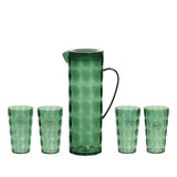 Pass mit 4 Trinkgläser aus Kunststoffgrün -grüner Set von 5 Pass - afbeelding 2