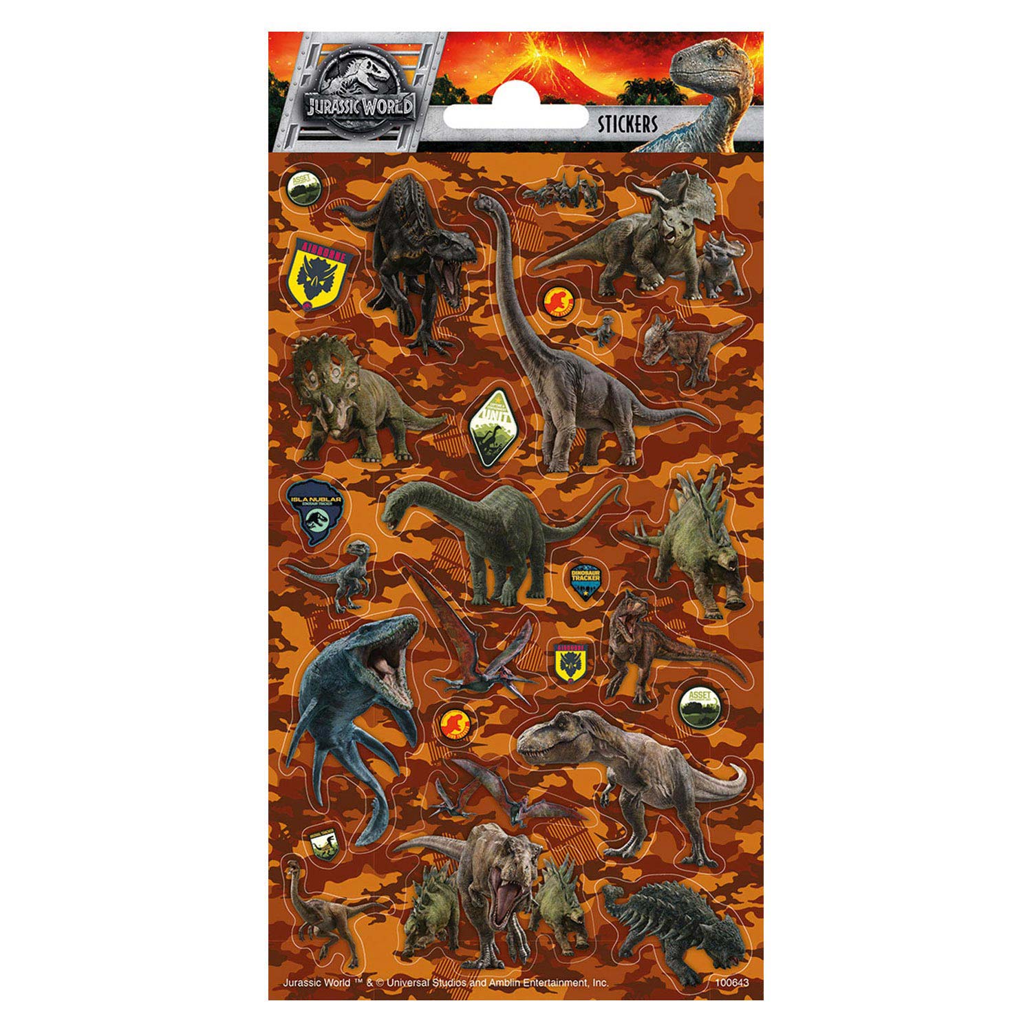 Grundlegende Jurassic World Sticker