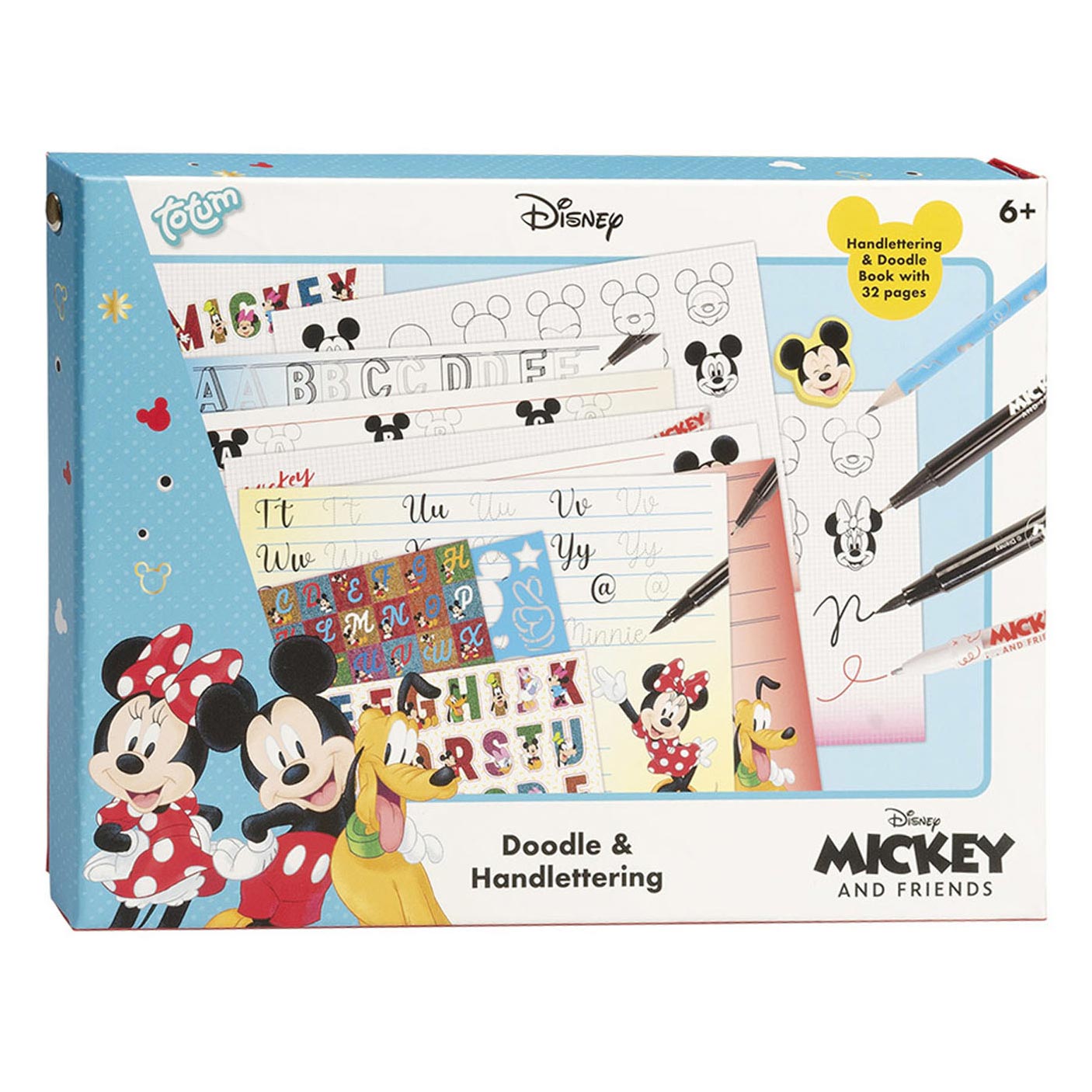 Totum Mickey Mouse - Doodle -Handletter -Set
