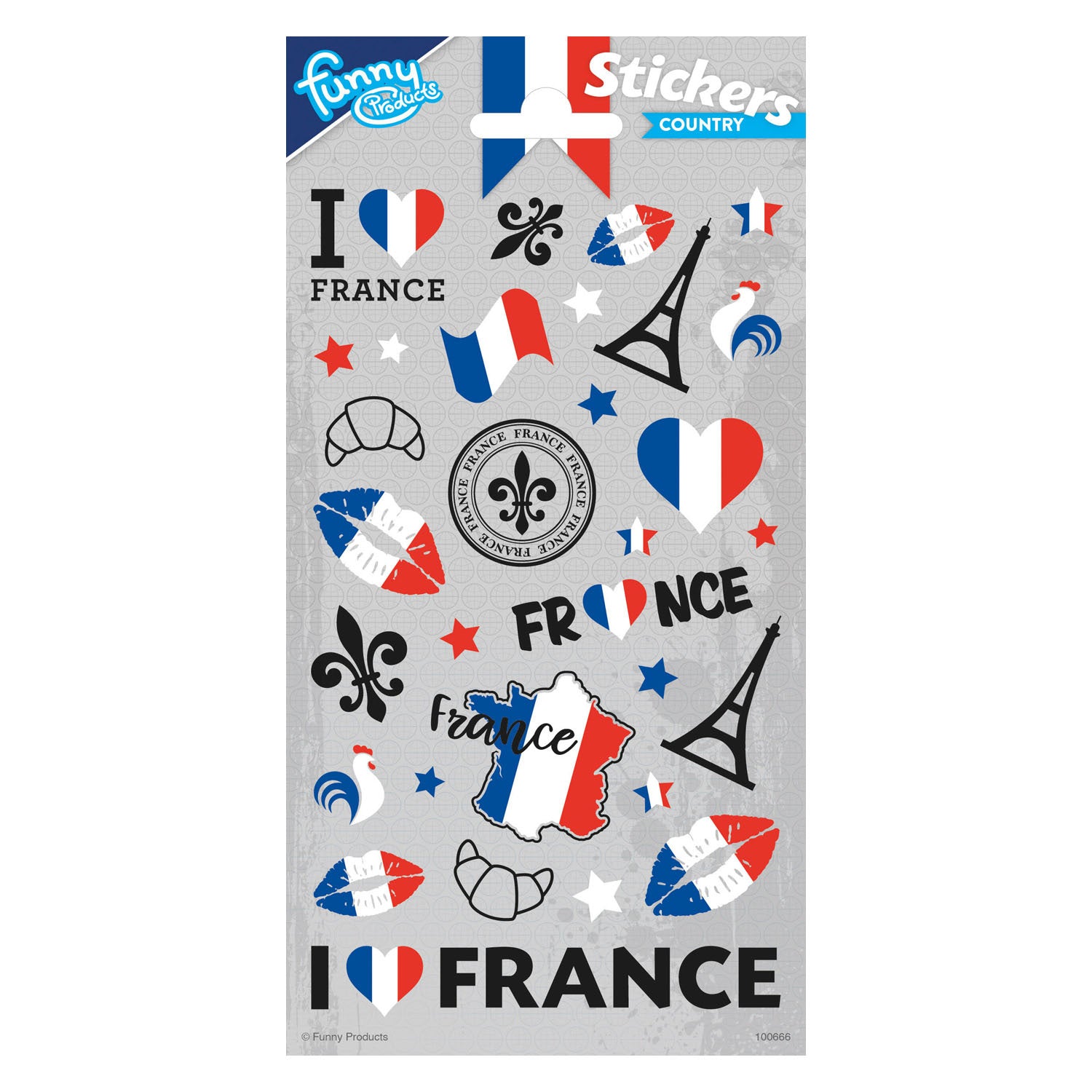 Totum Stickervel Frankreich