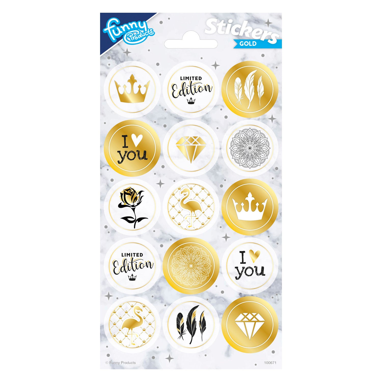 Botum Sticker Blech Gold
