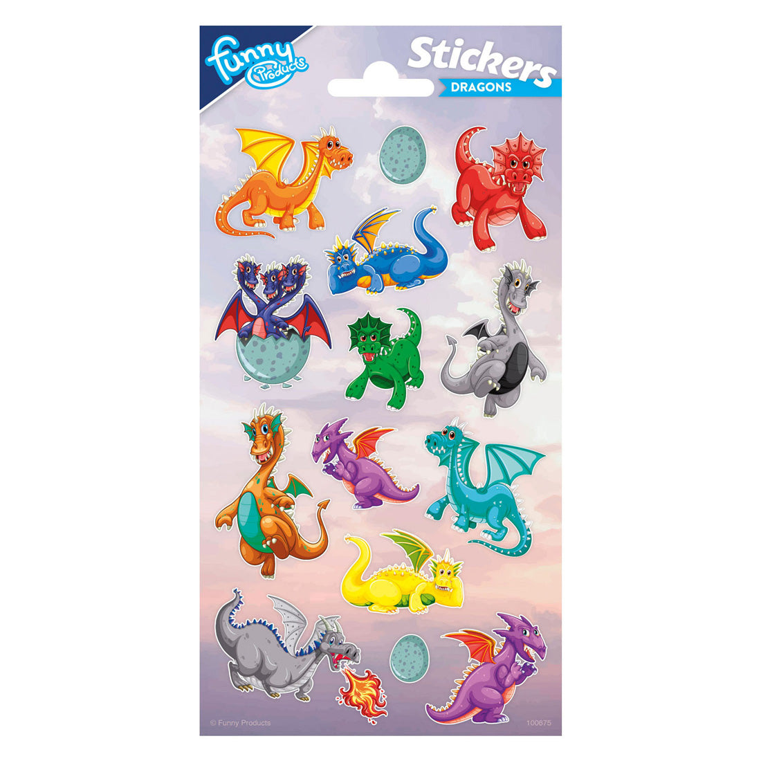 Totum Stickervel Draken