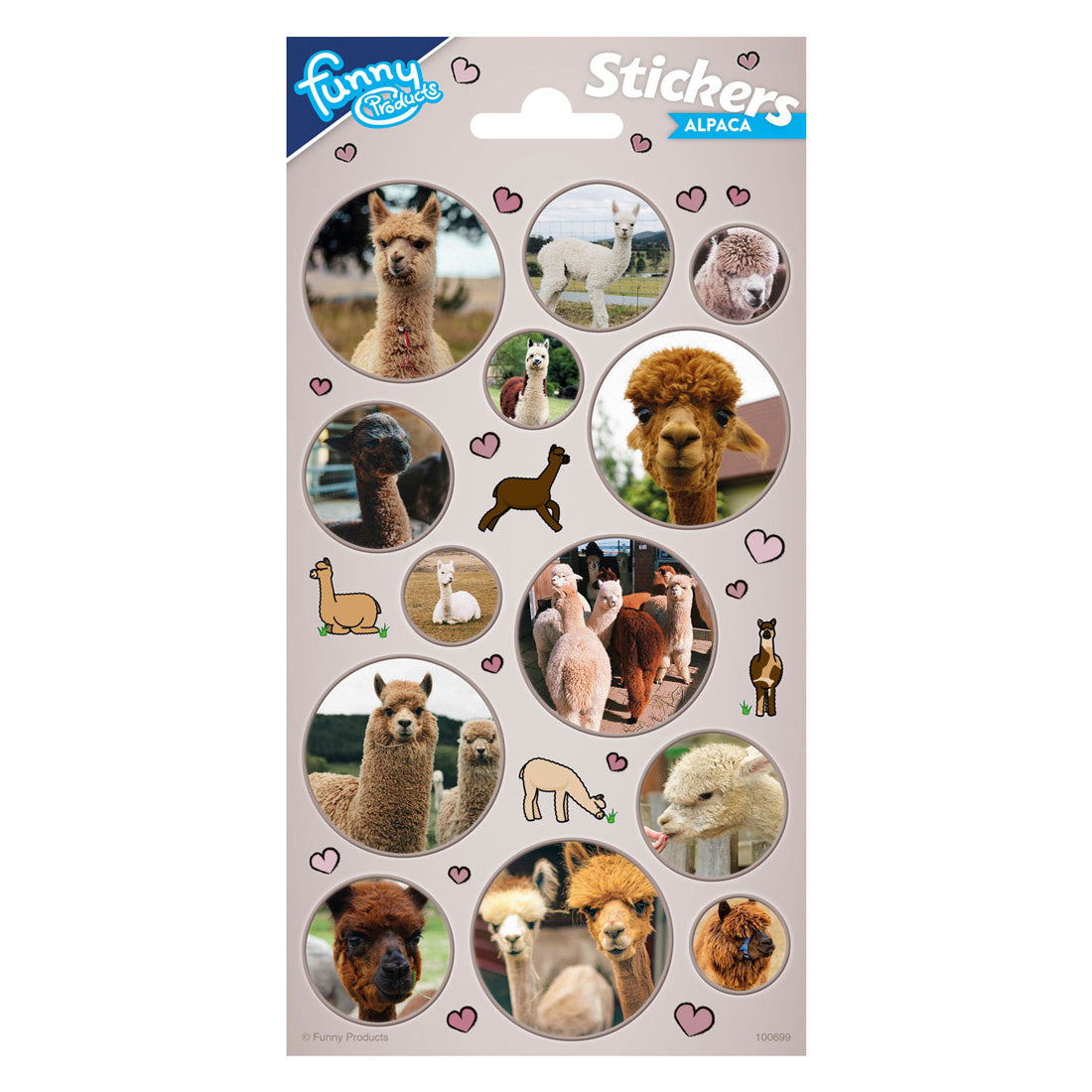 Totum Stickervel Alpaka