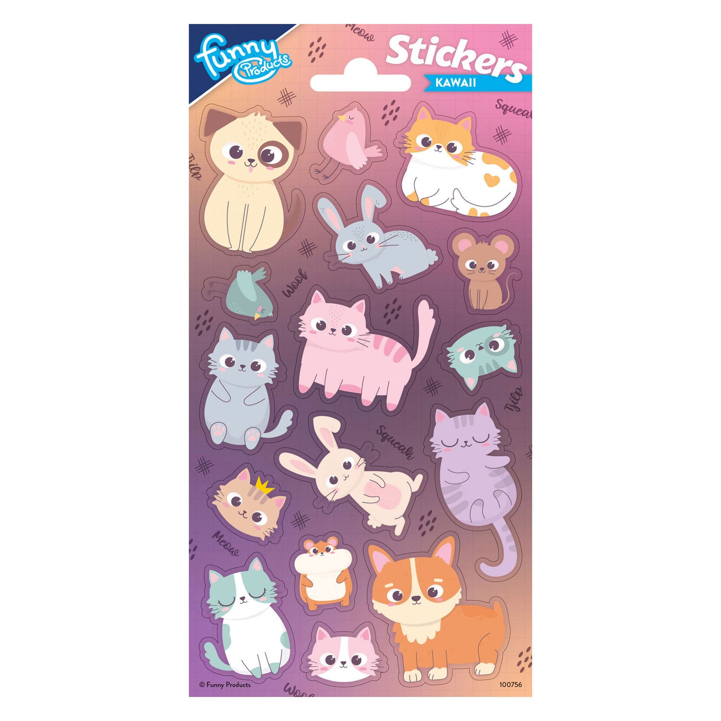Totum Aufkleber Tiere Kawaii