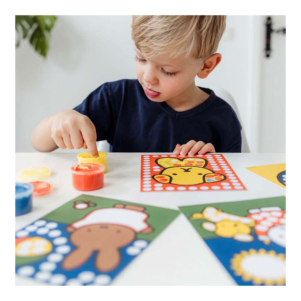 Miffy Creative mit Fingerfarbe