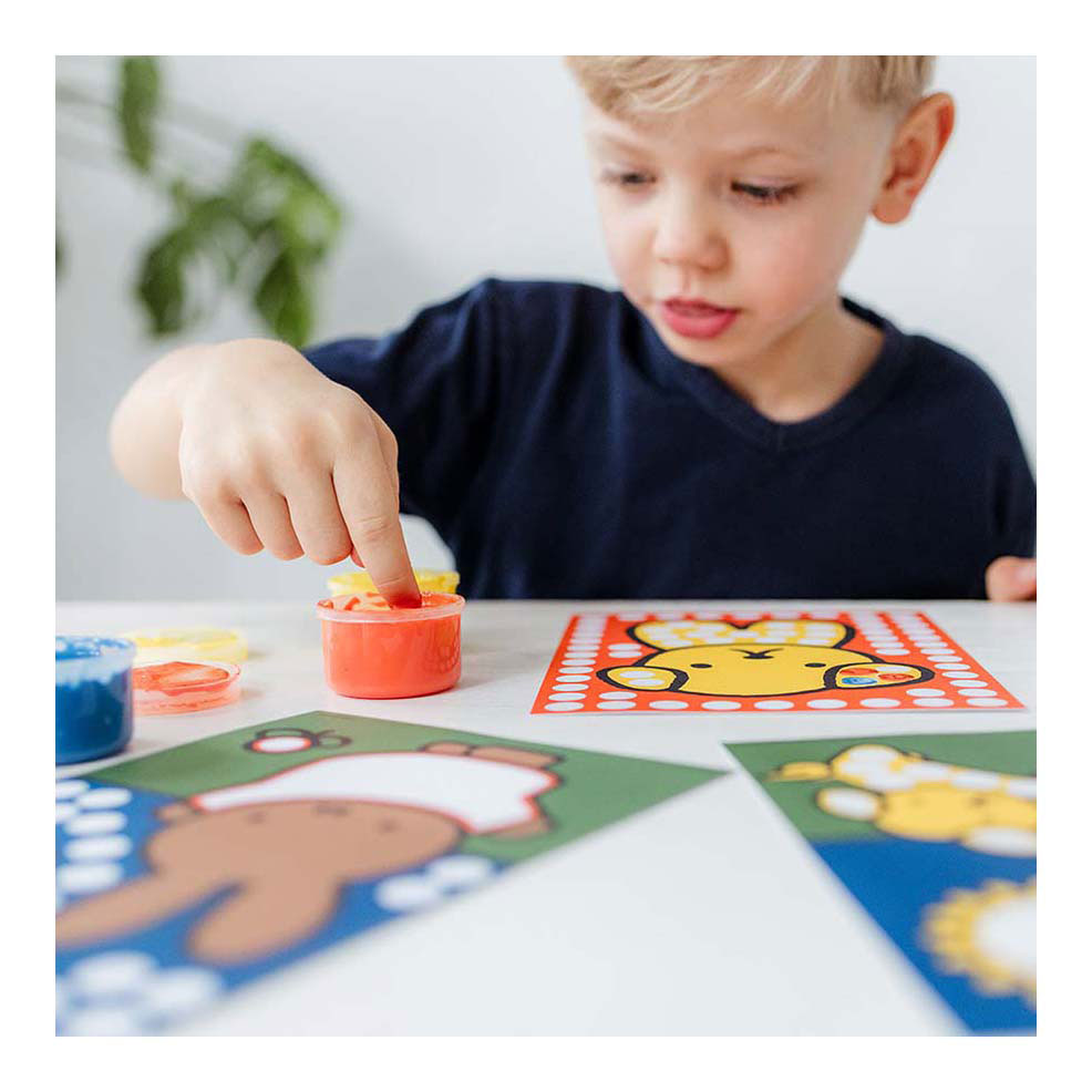 Miffy Creative mit Fingerfarbe