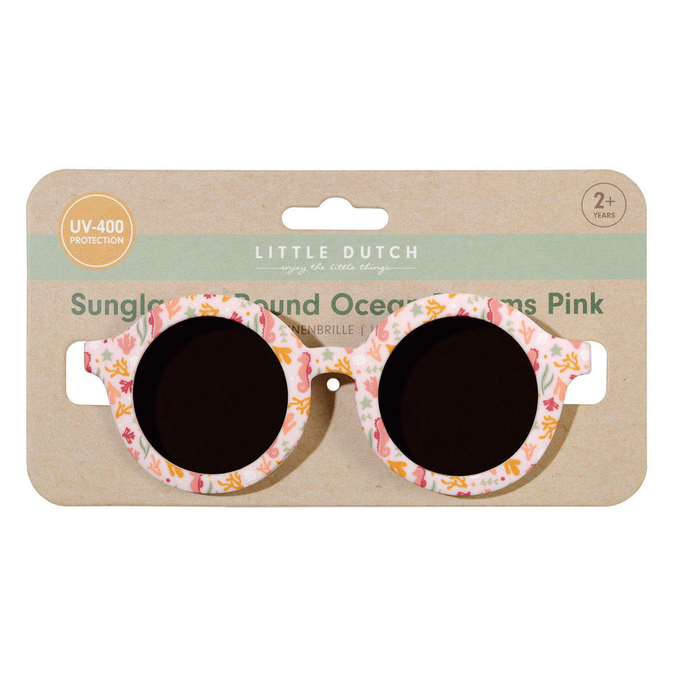 Kleine niederländische Kinder Sonnenbrille Ozeanträume rosa