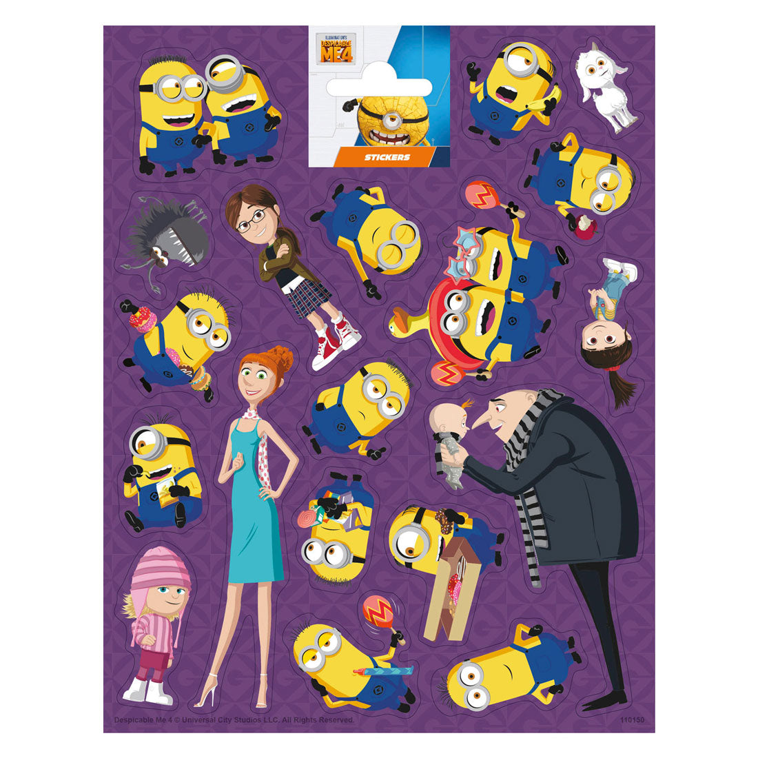 Totum Stickervel Groot Despicable Me 4