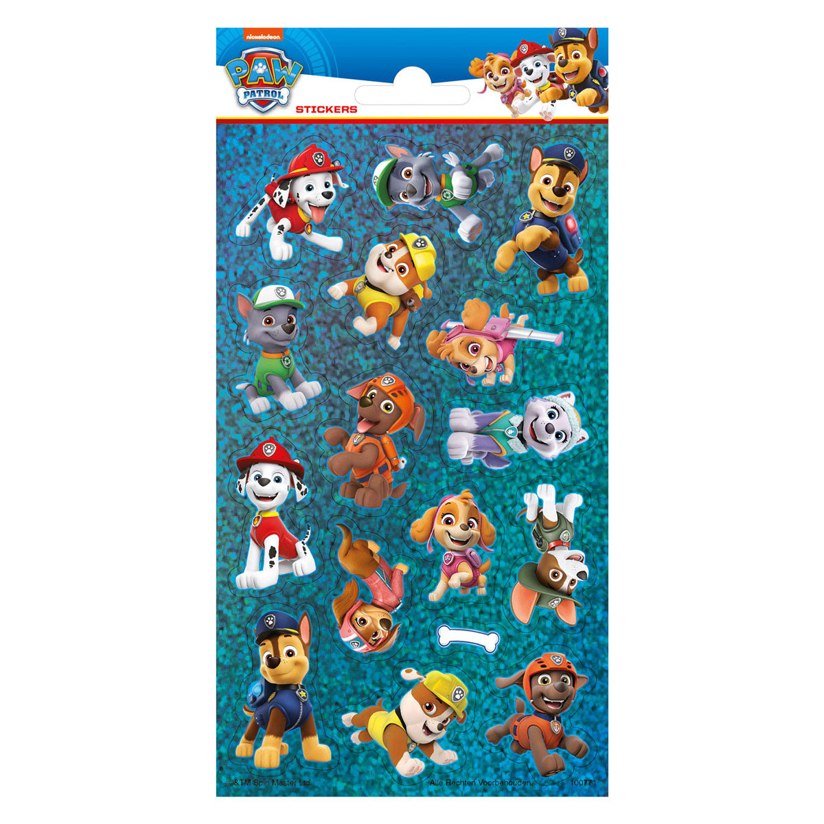 Totum Stickervel Laser Paw Patrol