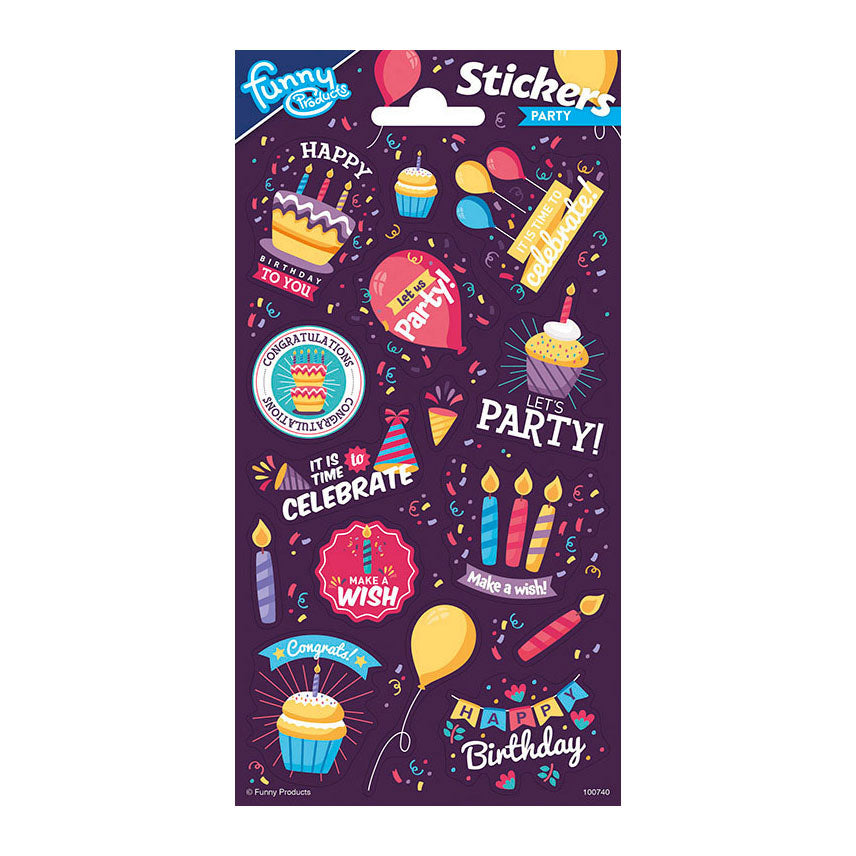 Totum Aufkleber -Glitzer -Party