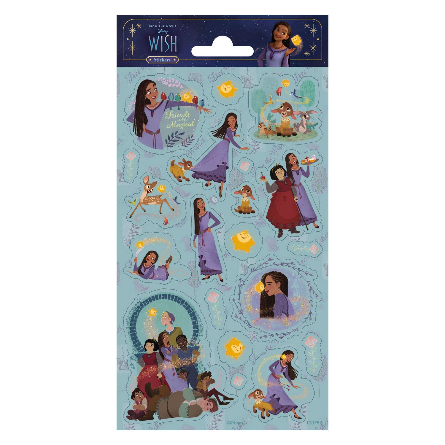 Totum Stickervel Glitter Wunsch