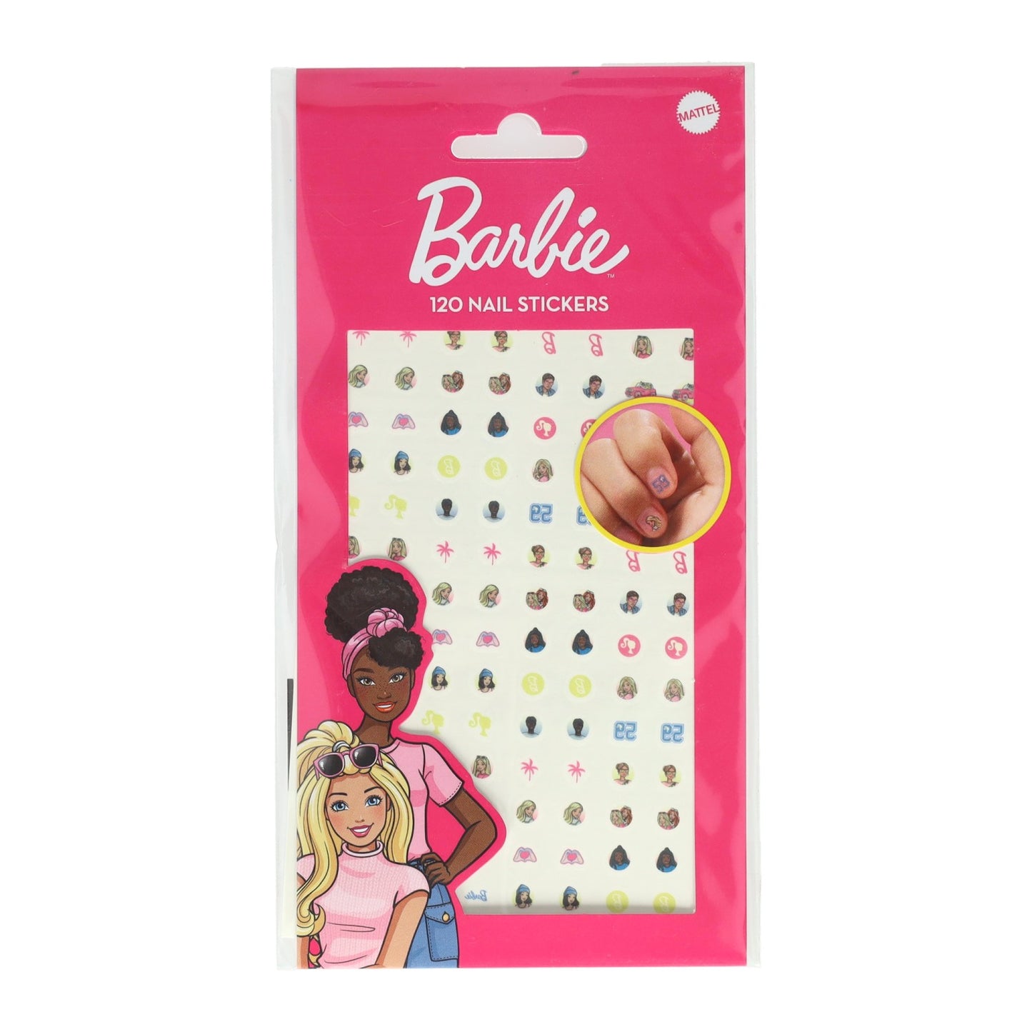 Kreative Handwerksgruppe Nagelaufkleber Barbie, 120st.