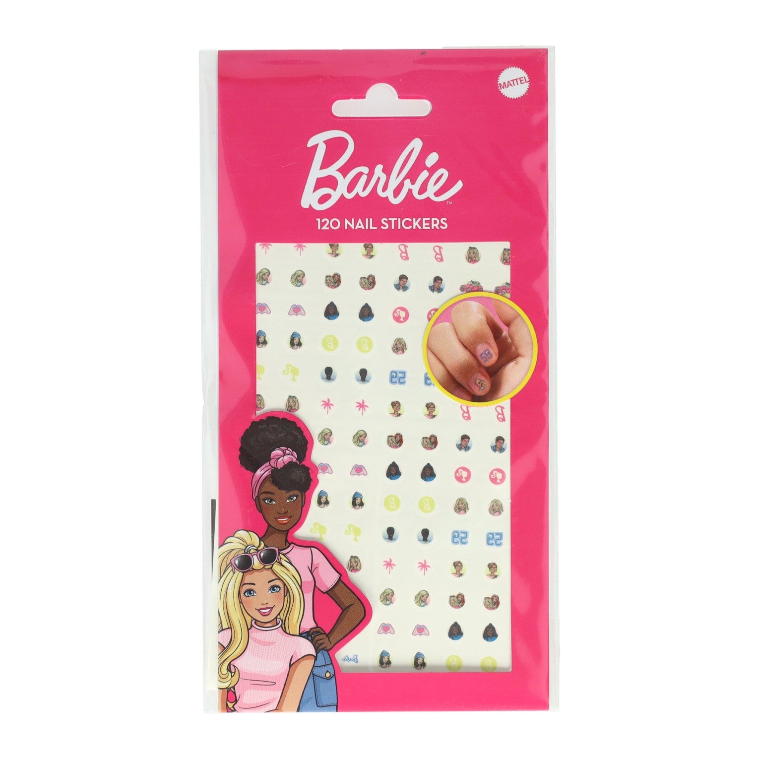 Kreative Handwerksgruppe Nagelaufkleber Barbie, 120st.