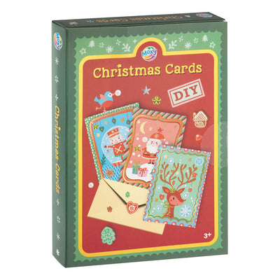 Die kreative Bastelgruppe bastelt eigene Weihnachtskarten – mit 3 Umschlägen und 3 Stickerbögen