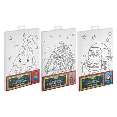 Kreative Bastelgruppe Malen nach Zahlen Leinwand Weihnachten – 29,7 x 19,5 cm
