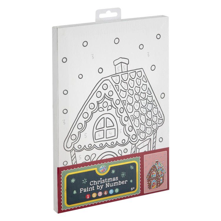 Kreative Bastelgruppe Malen nach Zahlen Leinwand Weihnachten – 29,7 x 19,5 cm