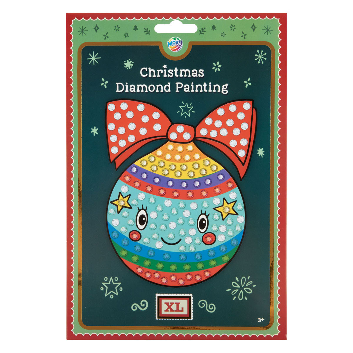 Kreative Bastelgruppe, Diamantmalerei, Weihnachten, XL, Strasssteine – A5