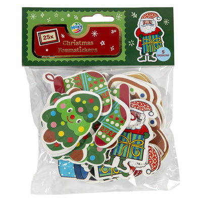 Kreative Bastelgruppe Schaumstoffaufkleber Weihnachten - 25 Stk.