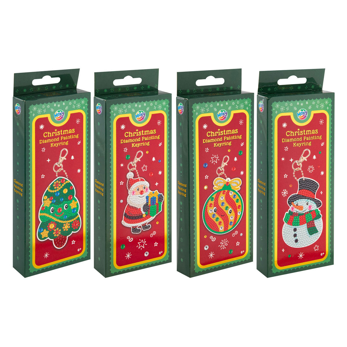 Kreative Bastelgruppe, Diamantmalerei, Schlüsselanhänger, Weihnachten