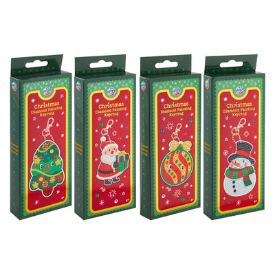 Kreative Bastelgruppe, Diamantmalerei, Schlüsselanhänger, Weihnachten