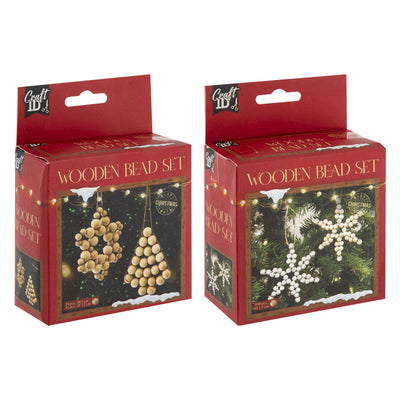 Kreative Bastelgruppe Holzperlen Weihnachtsanhänger Set Weihnachten