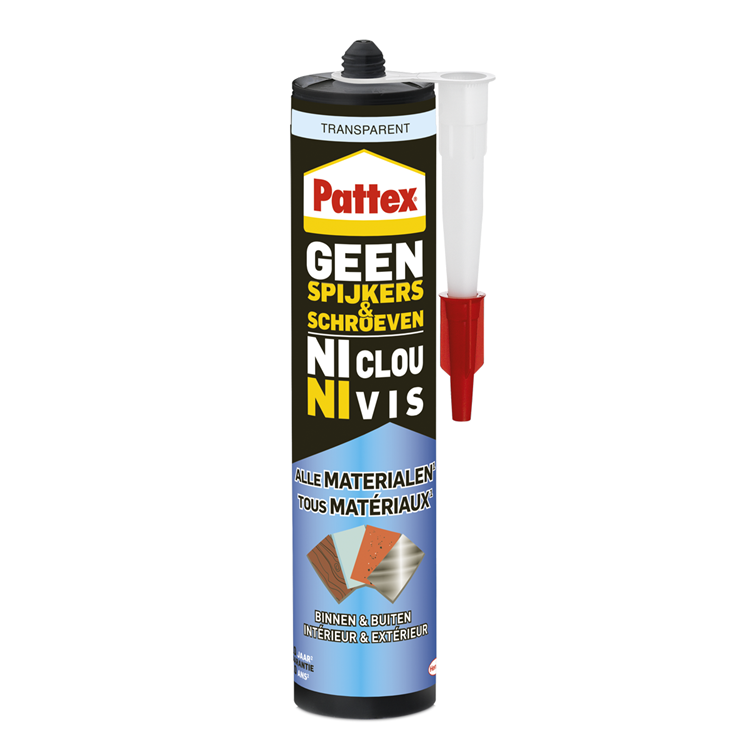 Pattex 1066004 – keine Nägel, keine Schrauben innen-außen trans 300 g | 12 Stück