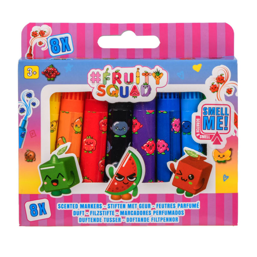 Canenco Fruity Squad Stifte mit Duft, 8 Stück.