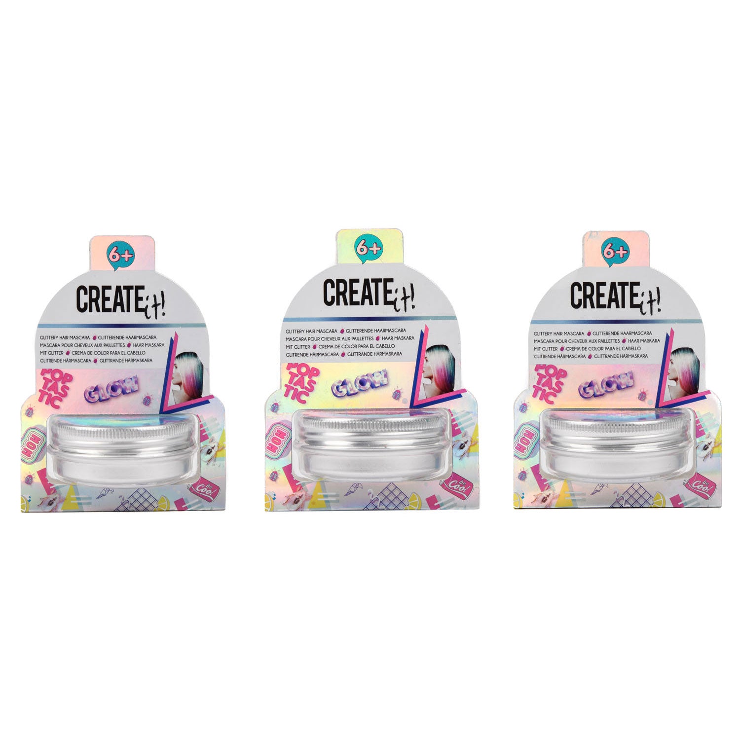 Erstelle es! Poptastische Glitzerhaarmascara