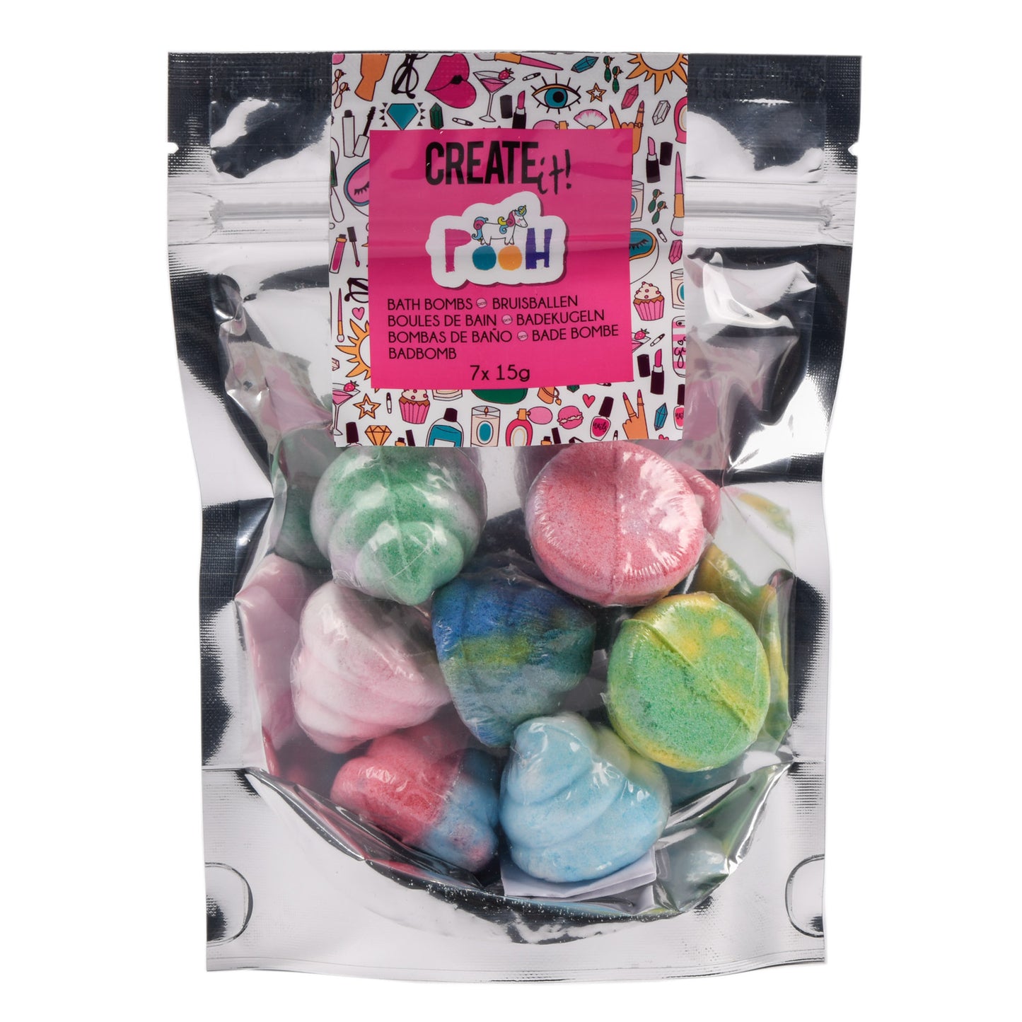 Erstelle es! Beauty-Badebomben Einhorn im 7er-Pack