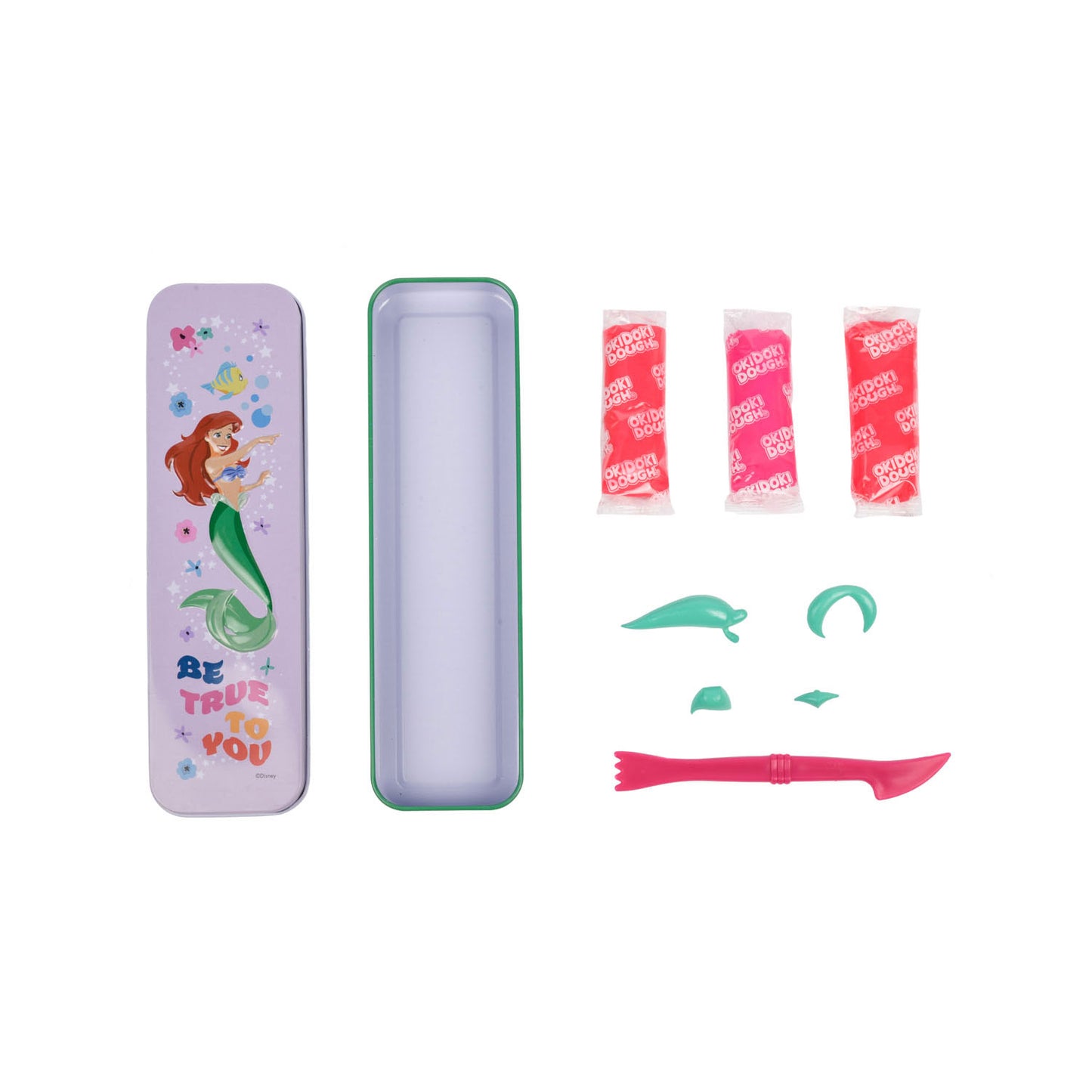 Disney Prinzessin Okidoki Klei speichert Zinn 3D mit Accessoires