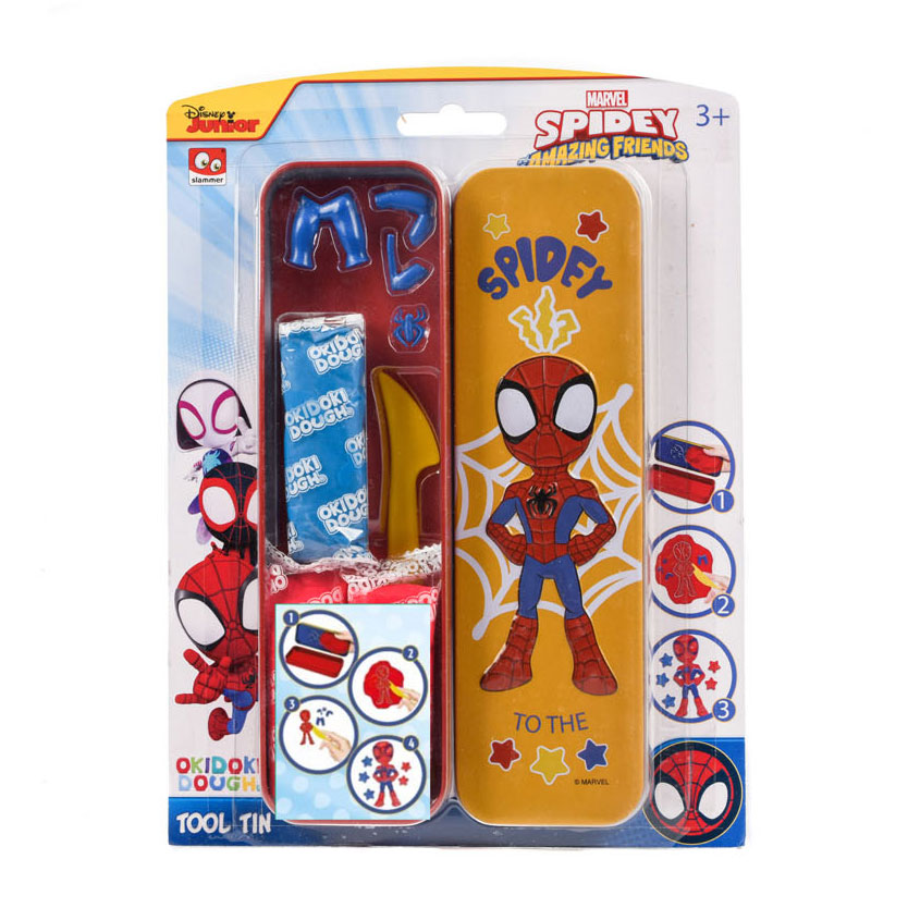 Marvel Spidey Okidoki Klei speichert Zinn 3D mit Accessoires