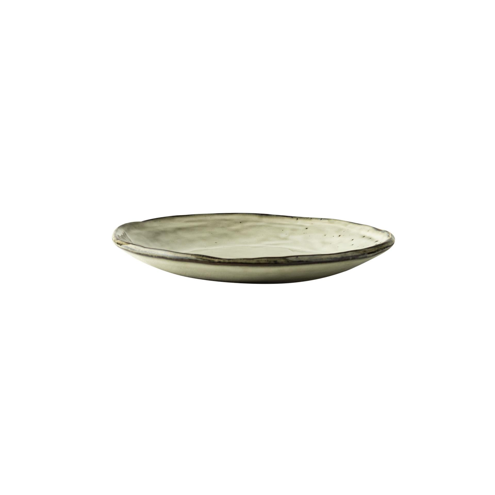 Dutch Rose Organic Teller 17cm creme 4St