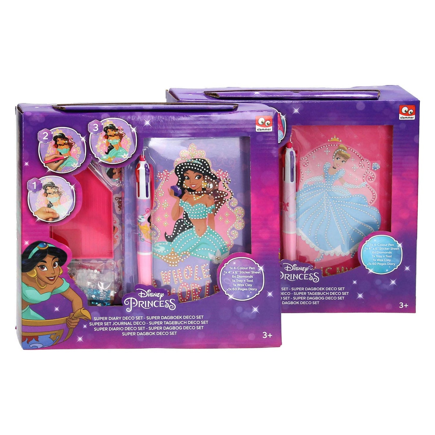 Dekorieren von Disney Princess Diary mit Strasssteinen