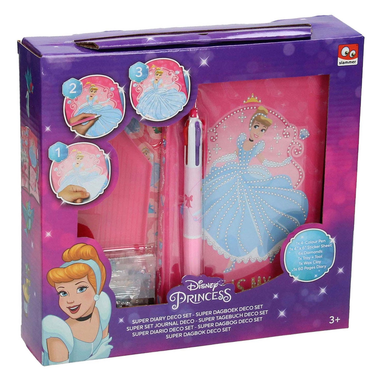 Dekorieren von Disney Princess Diary mit Strasssteinen