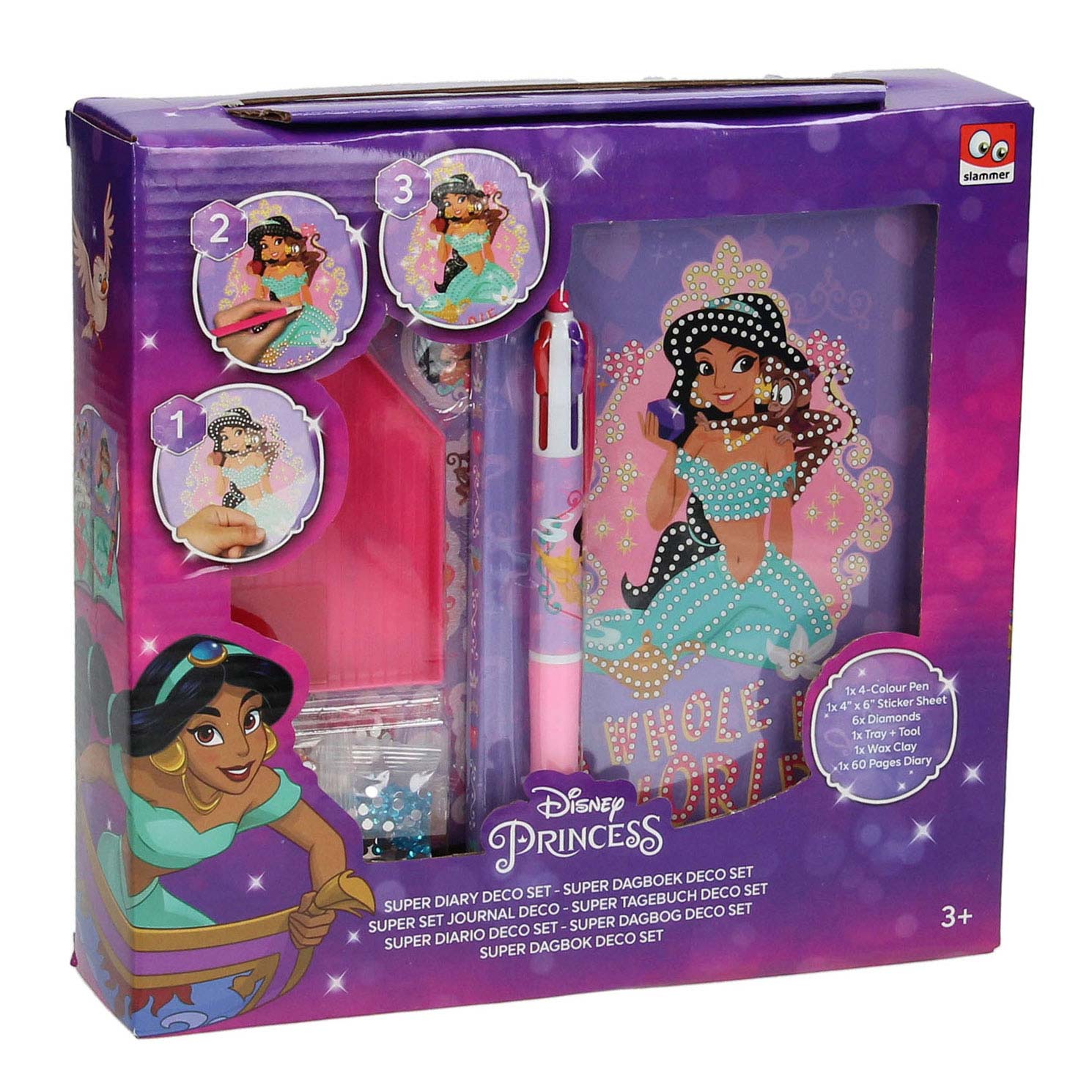 Dekorieren von Disney Princess Diary mit Strasssteinen