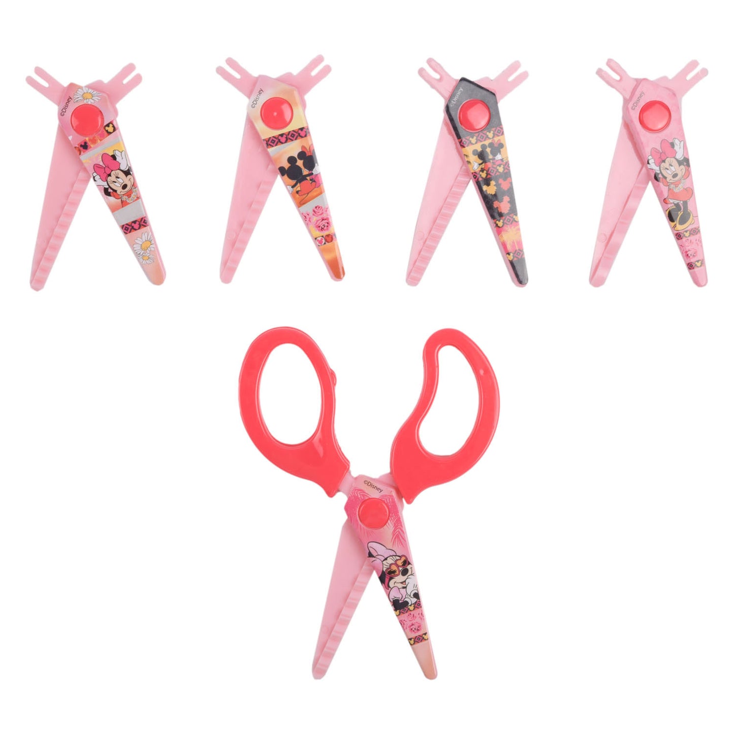 Minnie Mauskartellschere mit 5 Kartellmagazinen