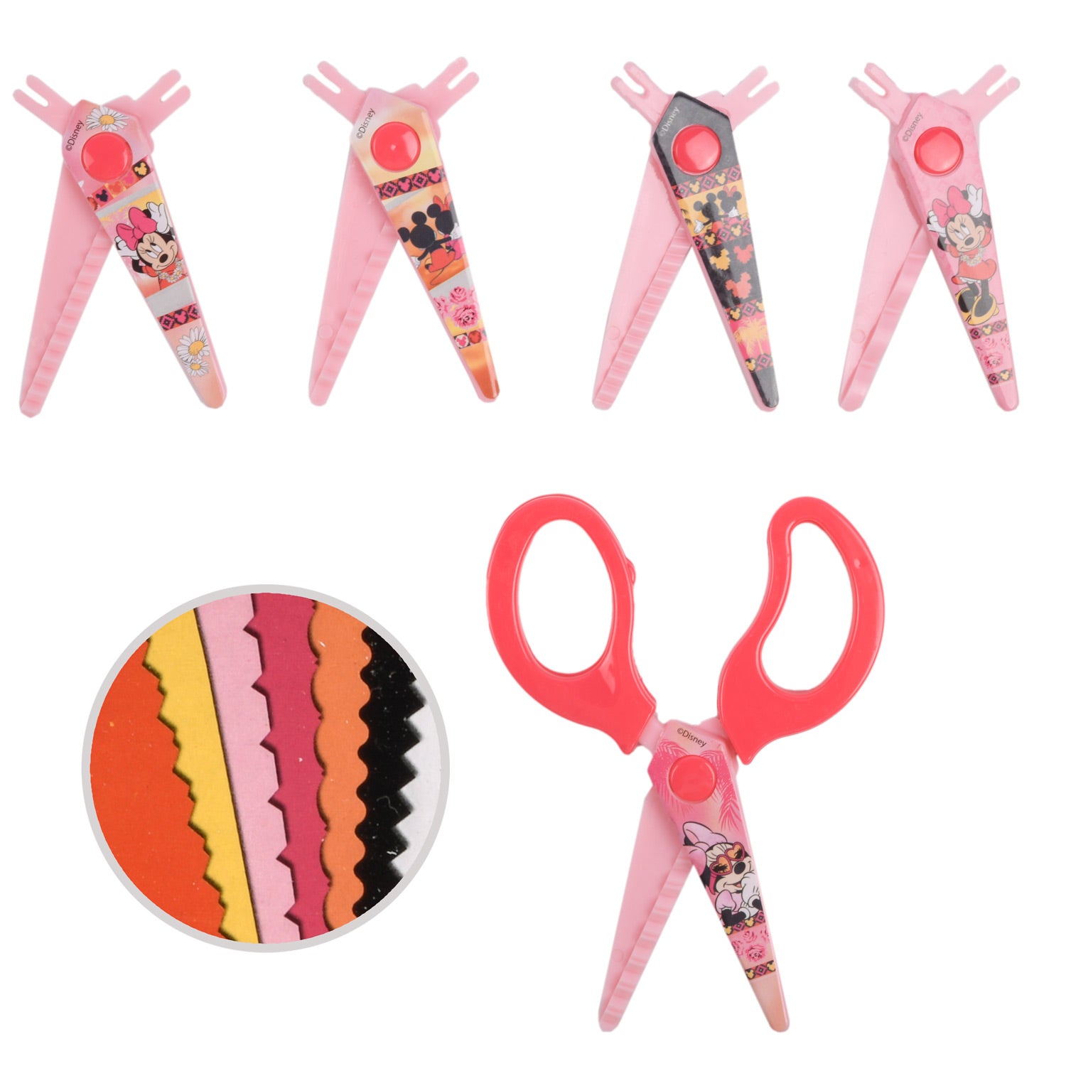 Minnie Mauskartellschere mit 5 Kartellmagazinen