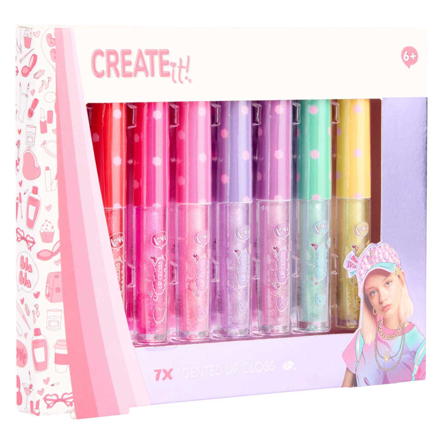 Erstelle es! create it Lipgloss-Duft-Glitzer, 7 Stk.