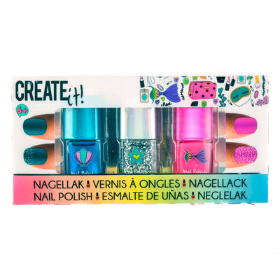 Erstellen Sie es! Schönheitsnagellack Glitter, 3st.