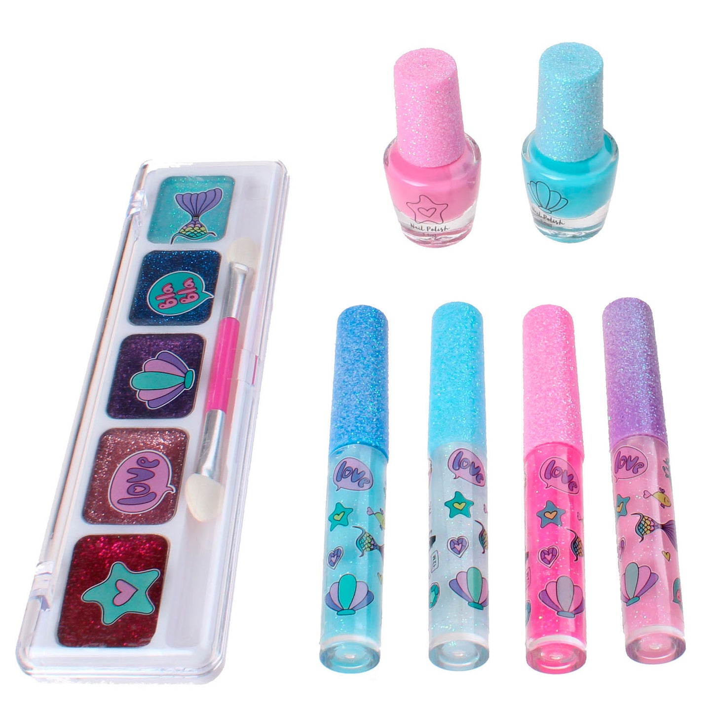 Erstelle es! Schönheits -Make -up -Set Glitter, 7dlg.