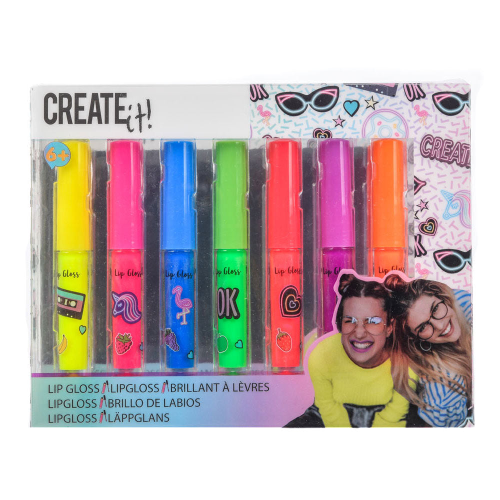 Erstellen Sie es! Lipgloss -Set, 7. Neon